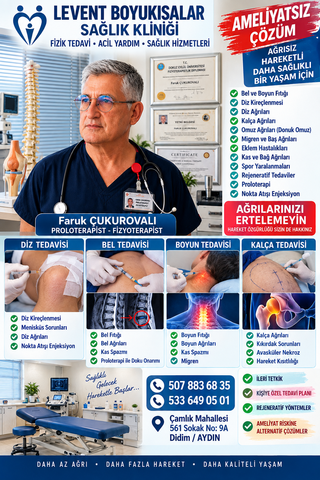 Klinik çalışmalarımız - Didim / Aydın